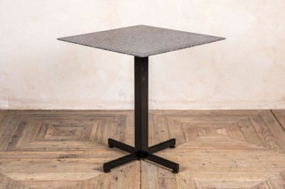 dark terrazzo square table